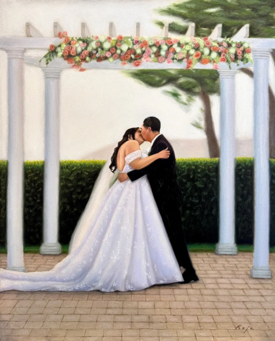 Kathryn Damian wedding painting final